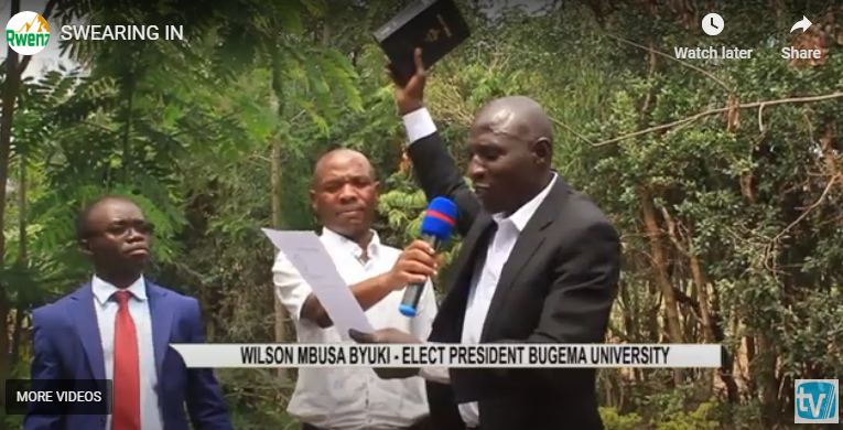 SWEARING IN CEREMONY FOR GUILD COUNCIL MEMBERS OF BUGEMA UNIVERSITY