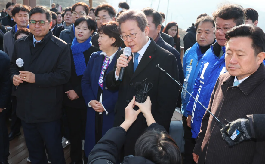 South Korean opposition leader conscious after being stabbed in the neck