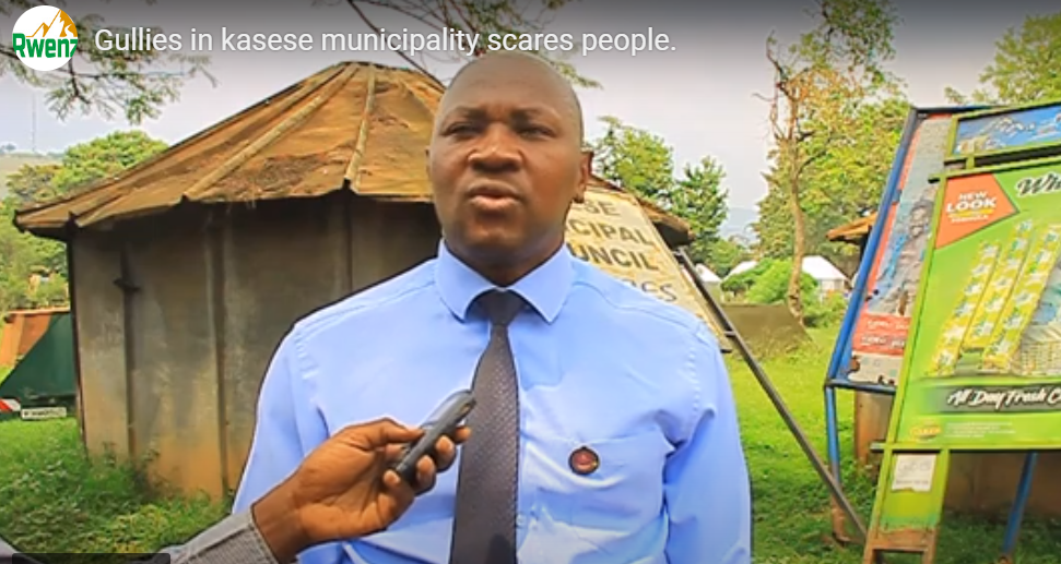 Gullies in kasese municipality scares people.